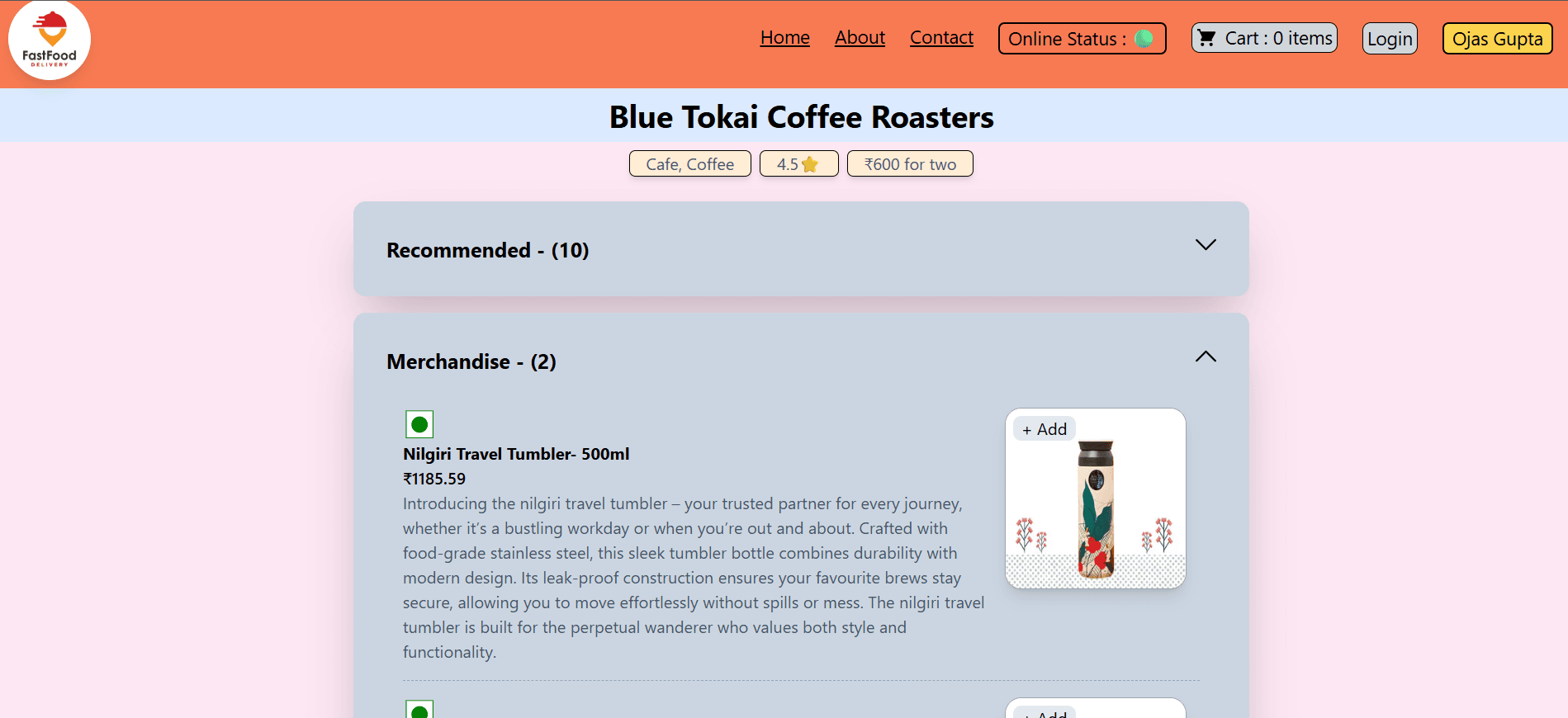 Namaste Food Ordering App screenshot 2