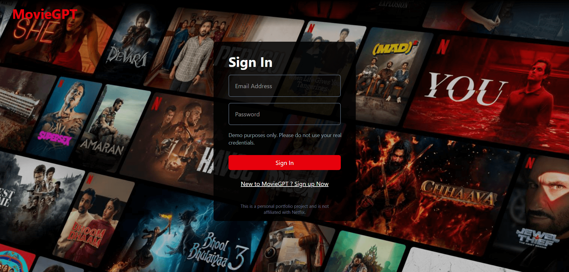 Netflix GPT screenshot 1