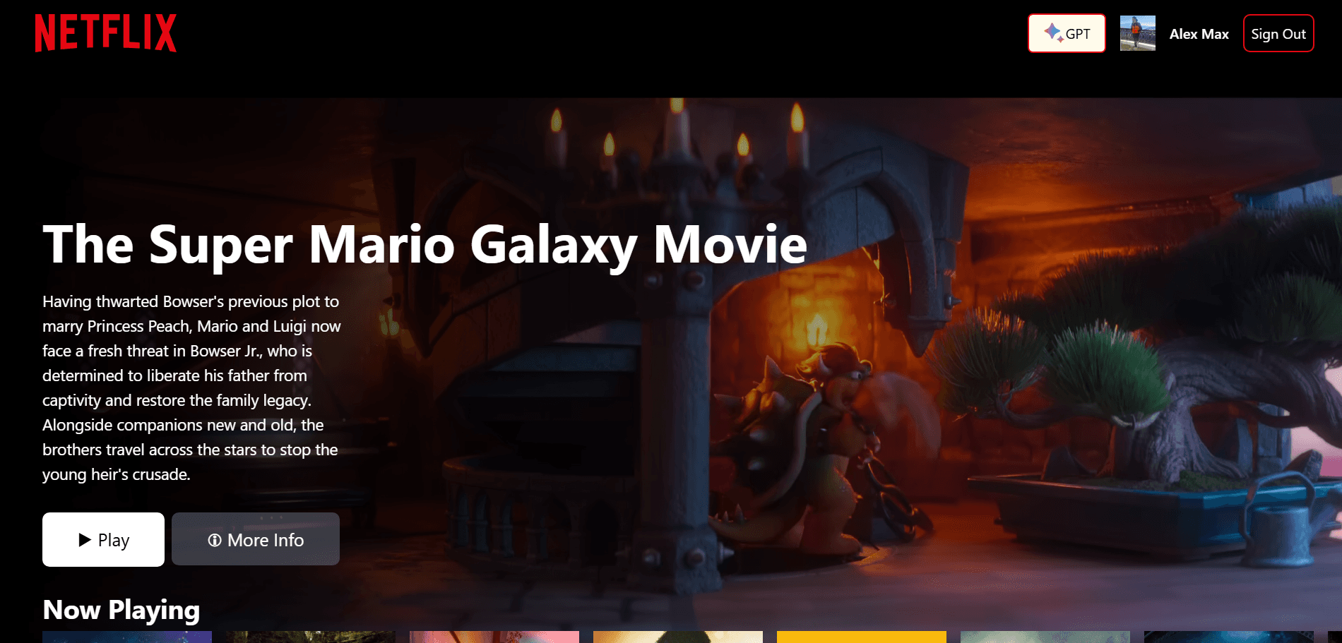 Netflix GPT screenshot 2